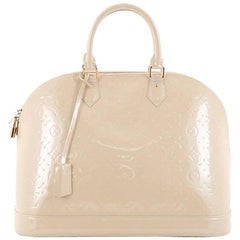 Louis Vuitton Beige Vernis Patent Leather Monogram Alma PM Bag For Sale at  1stDibs  louis vuitton beige monogram, beige louis vuitton bag, louis  vuitton alma vernis pm