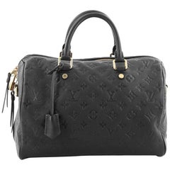 Louis Vuitton Speedy Bandouliere Bag Monogram Empreinte Leather 30