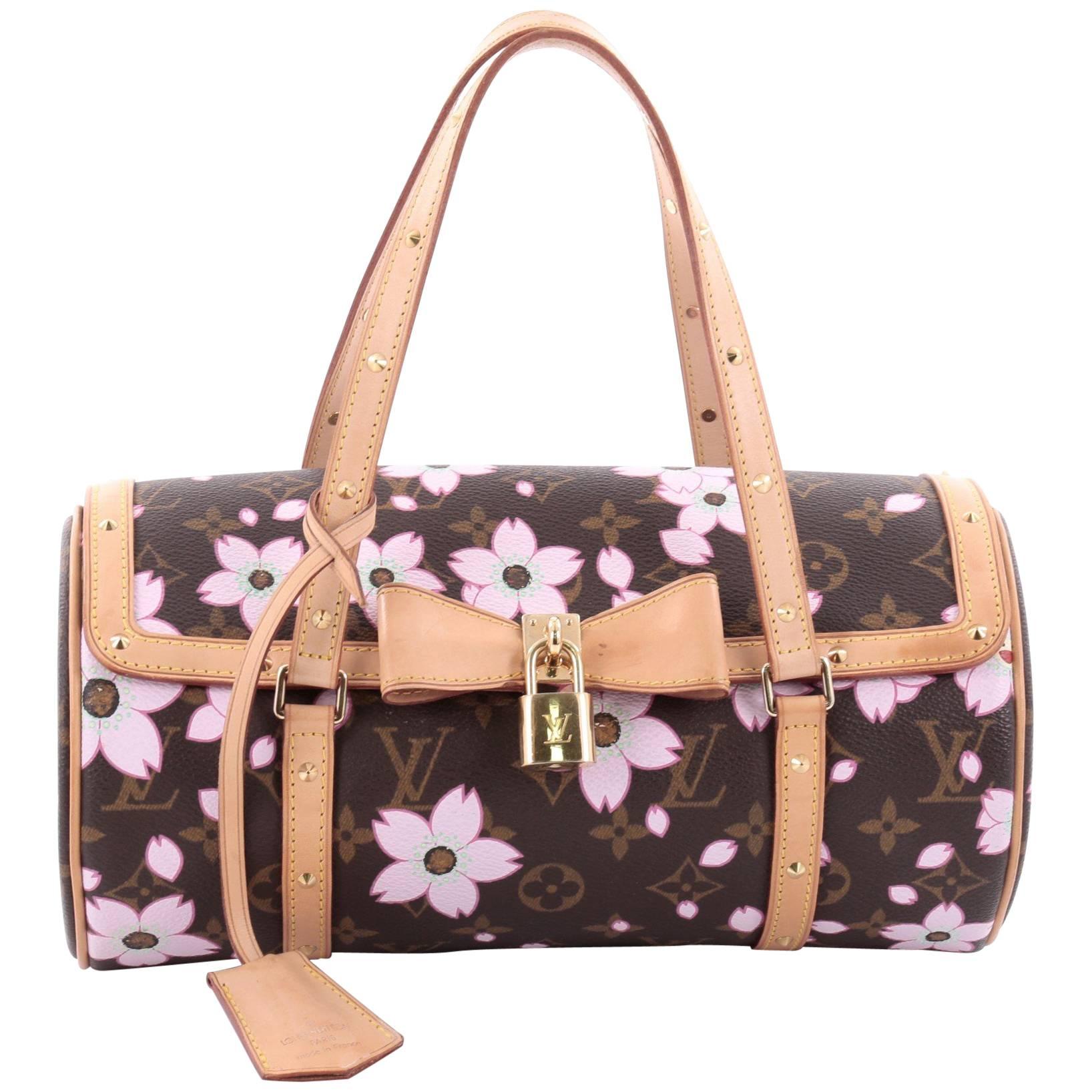 Louis Vuitton Papillon Handbag Limited Edition Cherry Blossom at 1stDibs