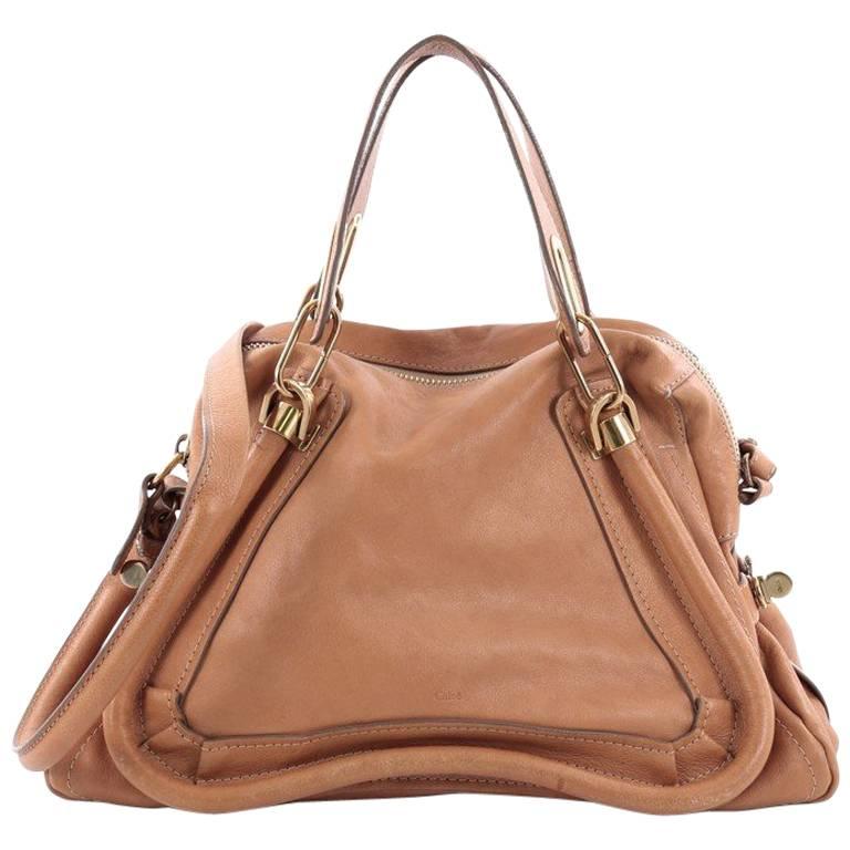 Chloe Paraty Top Handle Bag Leather Medium