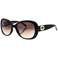 Gucci Schwarze Kristall-Sonnenbrille GG 3644/N/S mit Etui