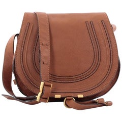 Used Chloe Marcie Crossbody Bag Leather Medium