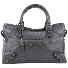 Balenciaga Part Time Covered Giant Brogues Handbag Leather 