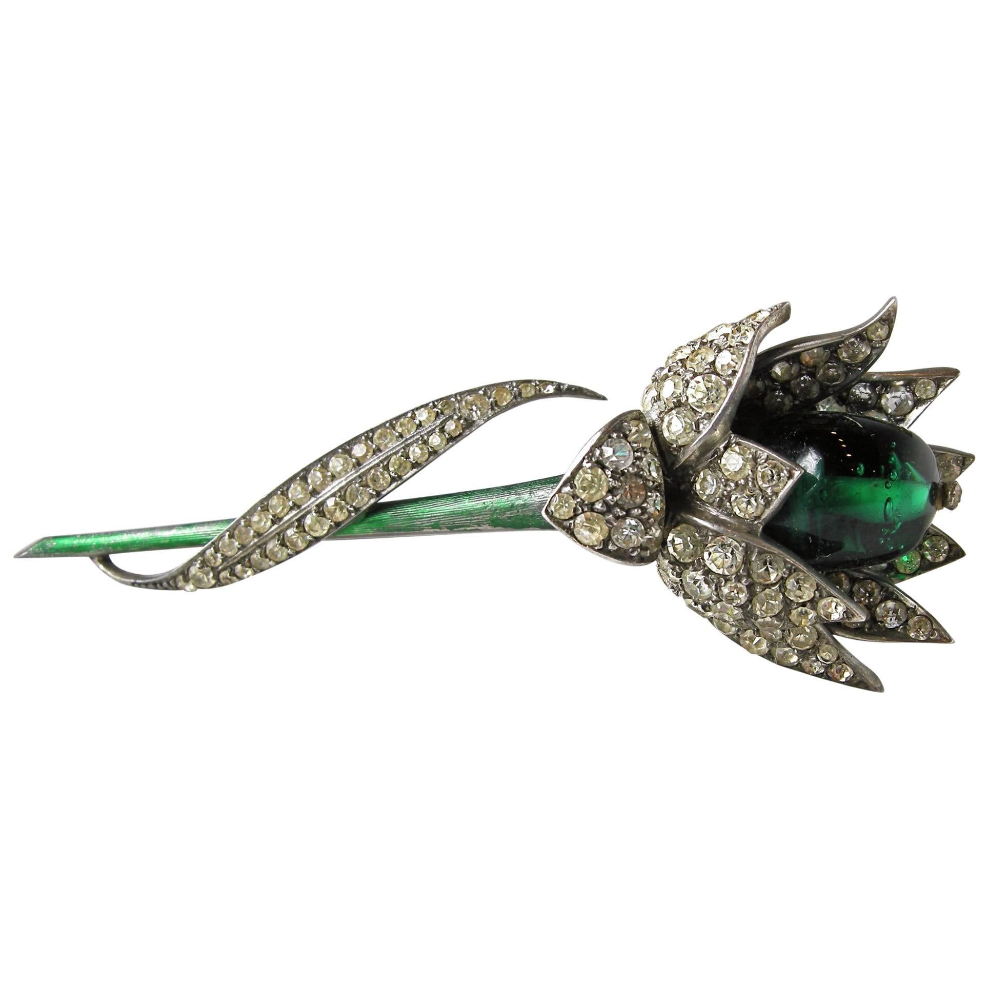 Vintage 1960 Dior Flower Brooch