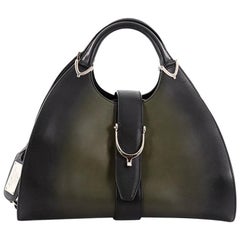 Gucci Stirrup Top Handle Bag 1921 Leather Large