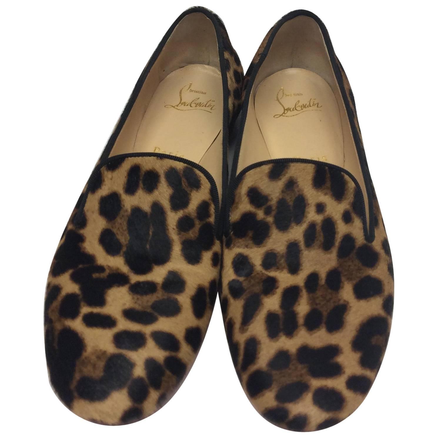 Christian Louboutin Leopard Loafers For Sale