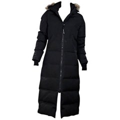 Black Canada Goose Fur-Trimmed Parka