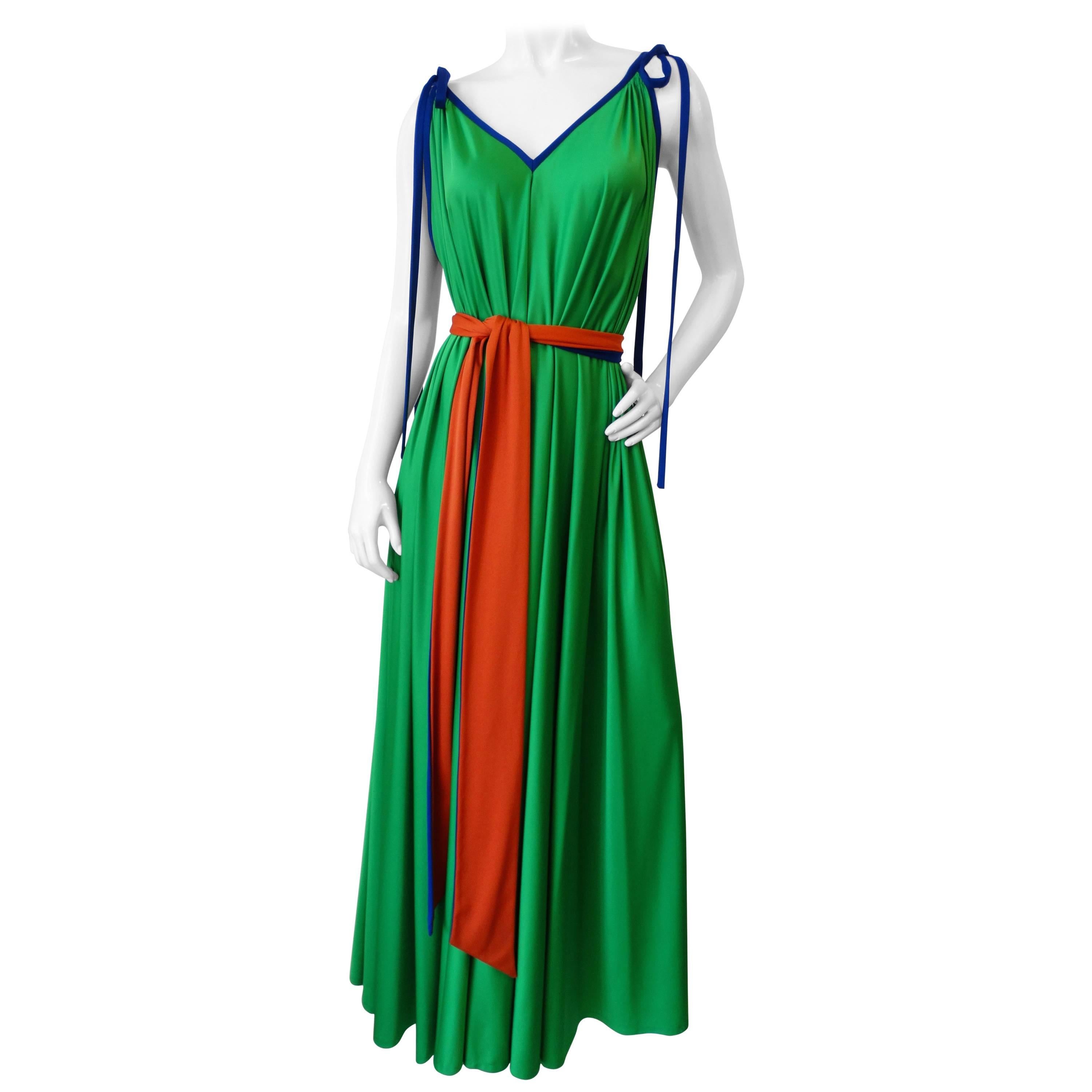 Fabulous 1970s Tori Richard Trapeze Dress