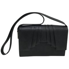Gianni Versace couture black leather vintage bag
