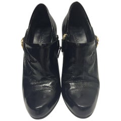 Gucci Patent Leather Short Ankle Booties