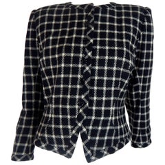 Vintage Ungaro Black and White Blazer Jacket