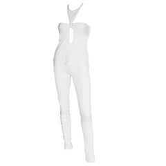 The Most Amazing Tom Ford Gucci FW 2004 Collection White Top & Pants Set! IT 42