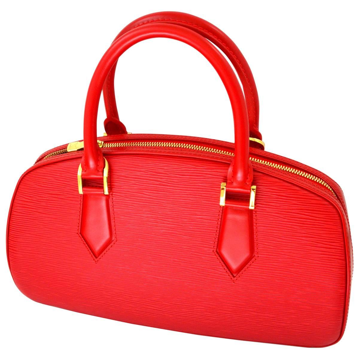 Louis Vuitton Red Speedy Epi Leather Bag