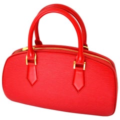 Louis Vuitton Red Speedy Epi Leather Bag