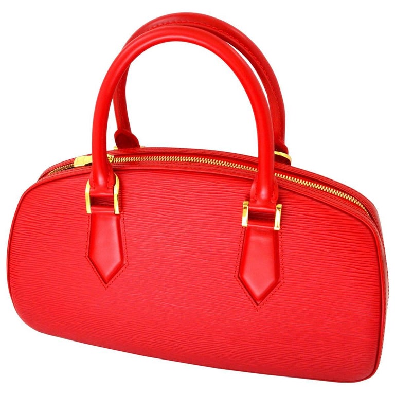 Louis Vuitton Red Speedy Epi Leather Bag at 1stdibs