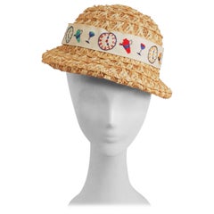 1930s Cocktail Time Straw Hat