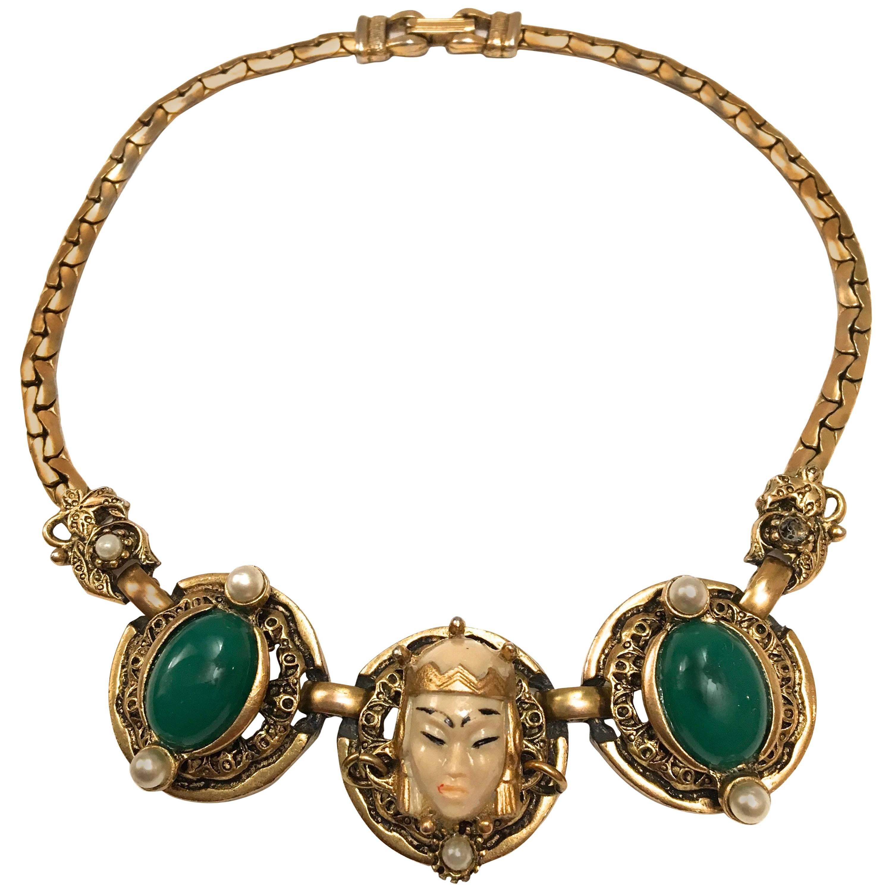 Vintage Asian Princess Necklace  For Sale