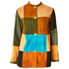 Vintage Bonnie Cashin Patchwork Suede and Leather Jacket