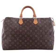 Used Louis Vuitton Speedy Handbag Monogram Canvas 40