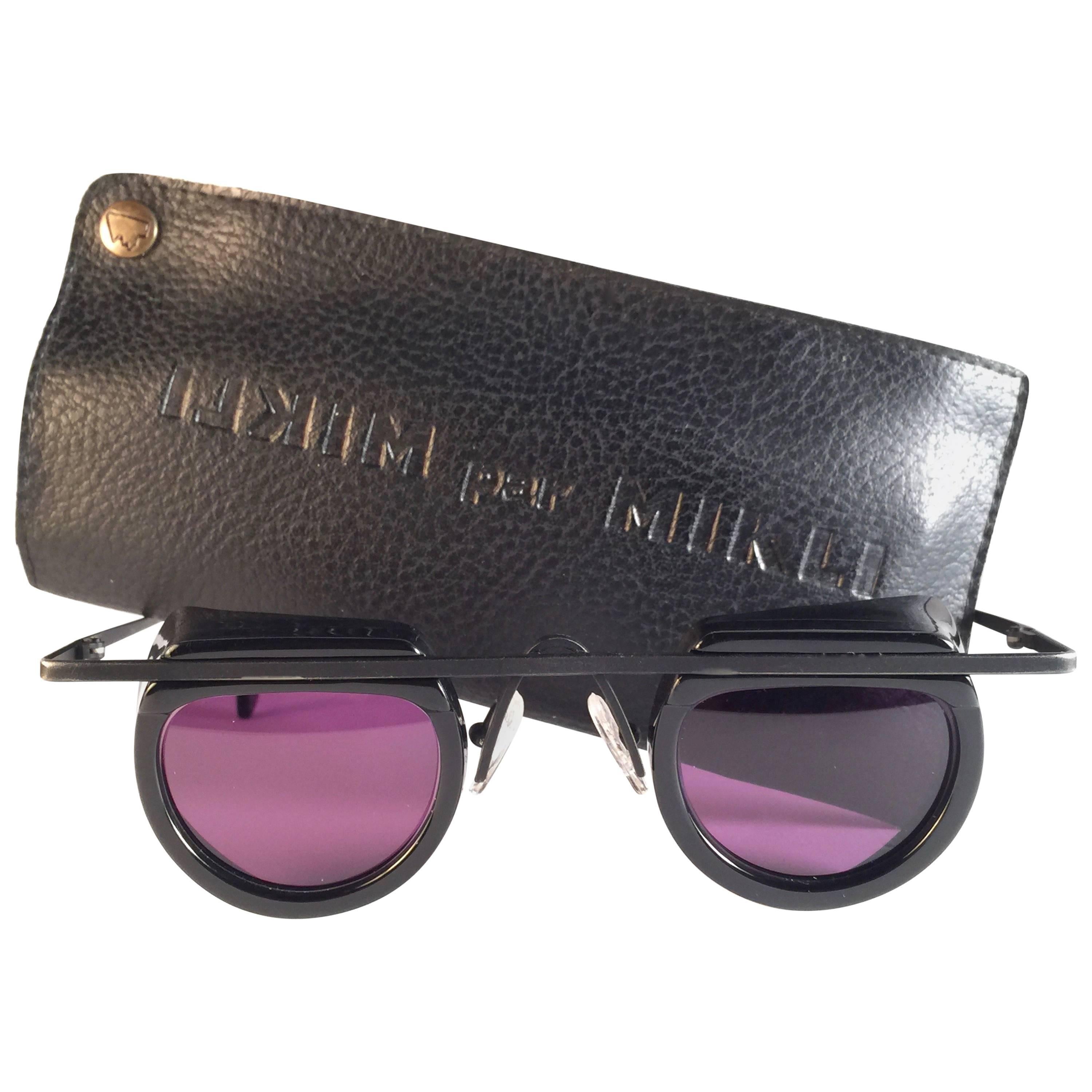 New Vintage Rare Alain Mikli Black 5002 France Sunglasses 1980