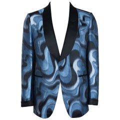 Tom Ford Jacquard Swirl Sheltom Shawl Cocktail Jacket
