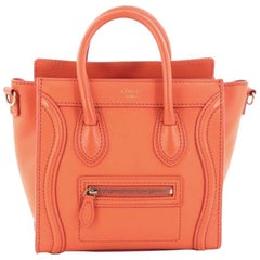 Celine Luggage Handbag Smooth Leather Nano
