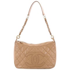 Chanel Timeless CC Chain Shoulder Bag Quilted Caviar Medium