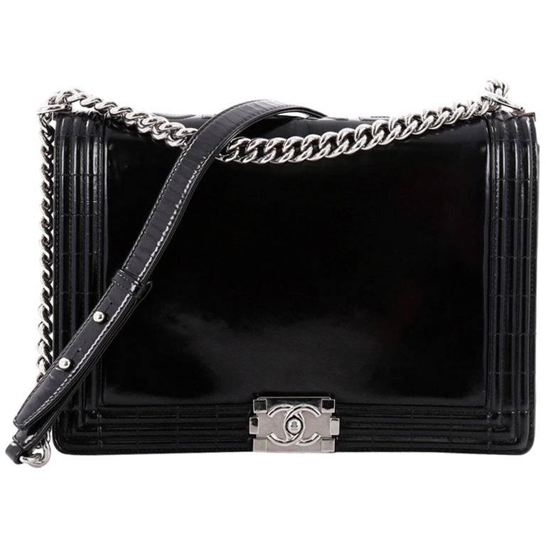Chanel Reverso Boy Flap Bag Glazed Calfskin Large at 1stDibs | chanel ...