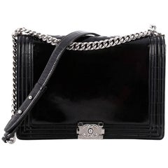 Chanel Reverso Boy Flap Bag Glazed Calfskin Large