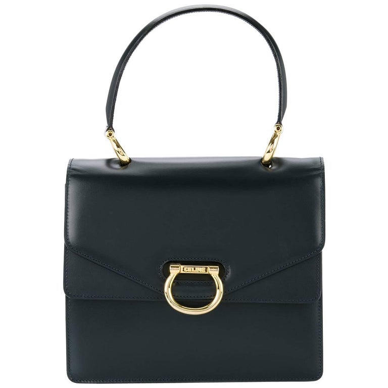 Celine Leather Toggle Kelly Style Top Handle Satchel Bag at 1stDibs