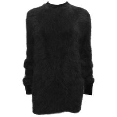 Givenchy Black Angora Oversized Sweater XS