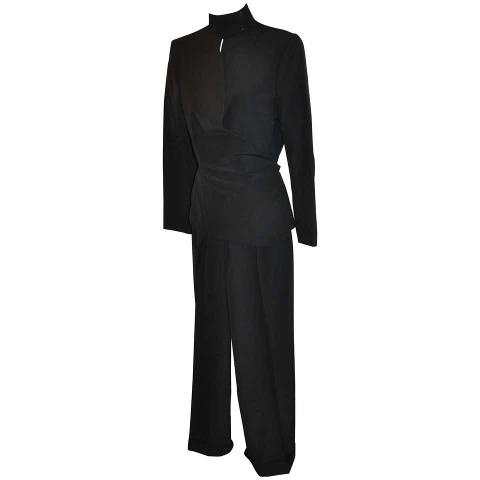Karl Lagerfeld for Bergdorf Goodman Black evening suit For Sale at ...