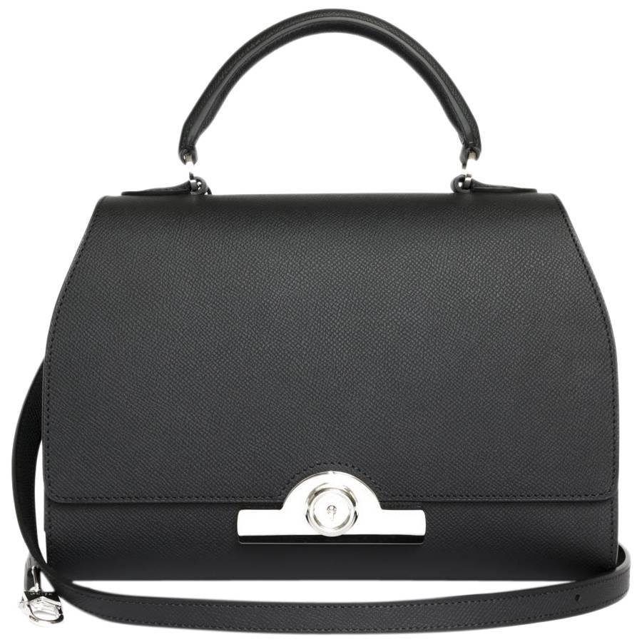 MOYNAT 'Rejane' Bag in Black Calf Leather