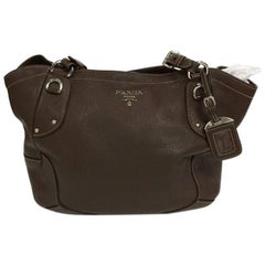 Prada Buckle Strap Shoulder Bag Vitello Daino Medium