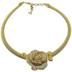 Christian Dior Vintage Rose Collar Necklace