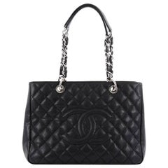 Chanel Grand Shopping Tote Quilted Caviar