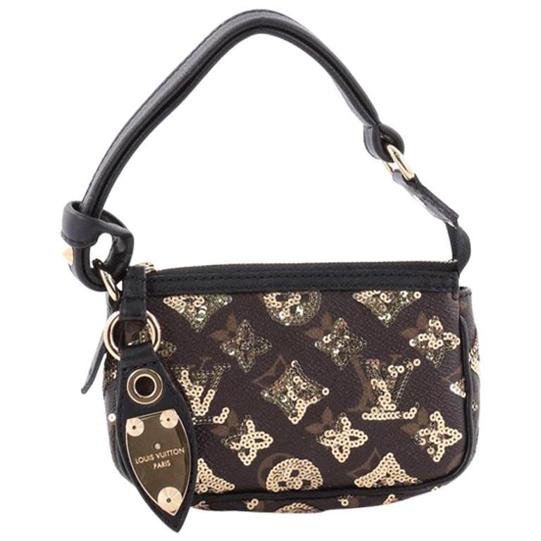 Louis Vuitton Pochette Limited Edition Monogram Eclipse Sequins Mini