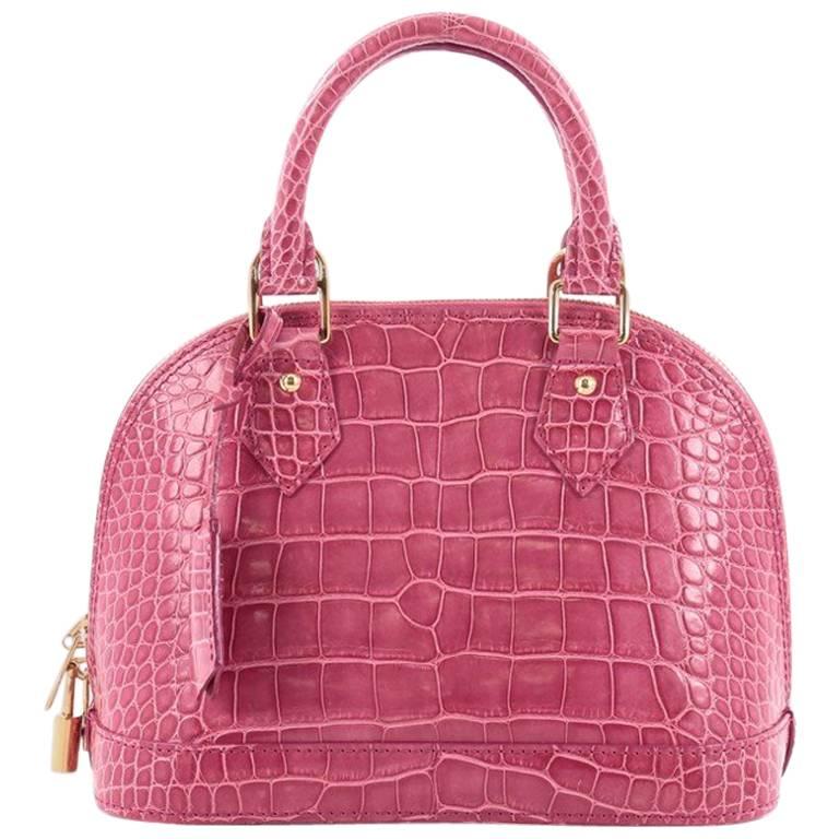 Louis Vuitton Crocodile Capucines MM  Blue Handle Bags Handbags   LOU63211  The RealReal