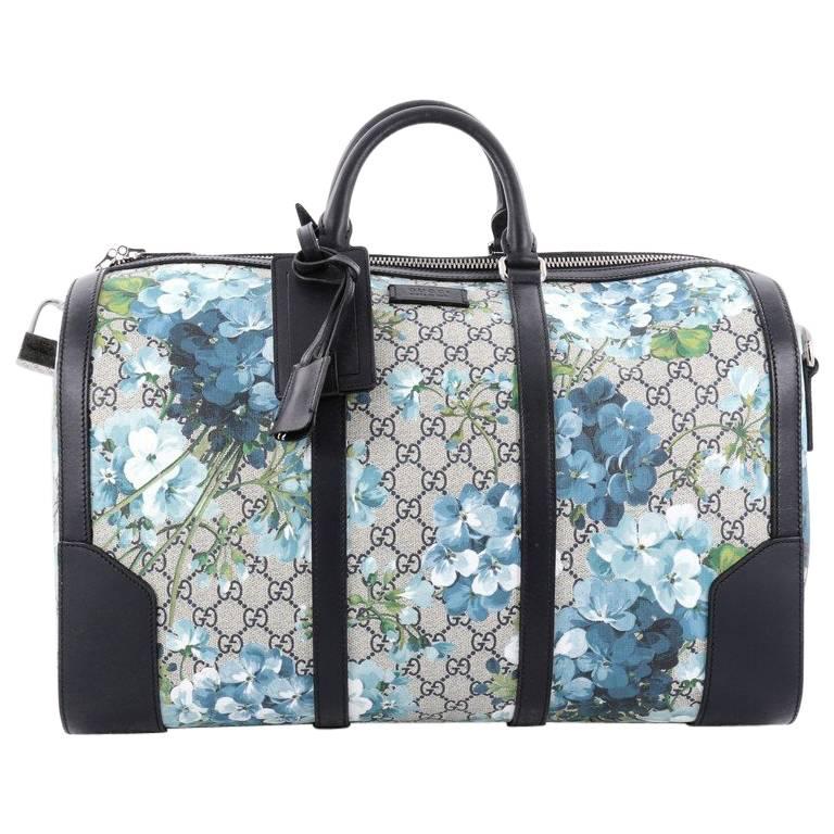 Gucci Convertible Duffle Bag Blooms Print GG Coated Canvas Medium at  1stDibs