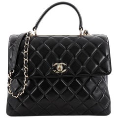 Chanel Trendy CC Top Handle Bag Quilted Lambskin Large at 1stDibs