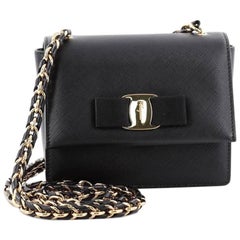 Salvatore Ferragamo Ginny Crossbody Bag Saffiano Leather Mini