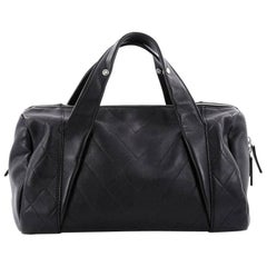 Chanel Chevron Leather Medium All Day Long Bowler Bag