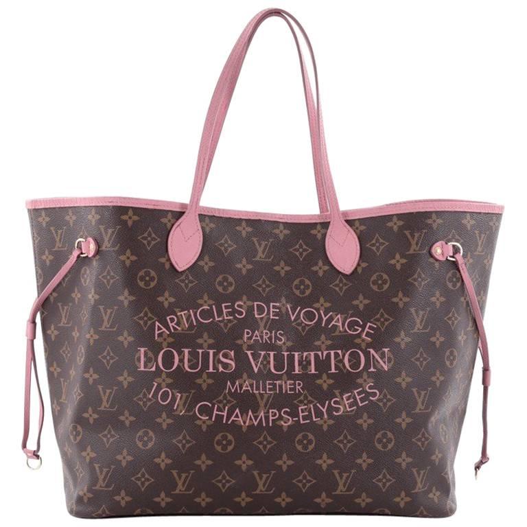 Louis Vuitton Neverfull Tote Limited Edition Ikat Monogram Canvas GM