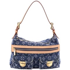 Louis Vuitton Baggy Handbag Denim PM