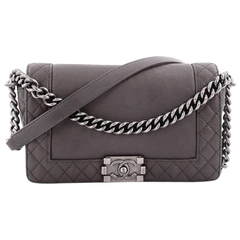 Chanel Reverso Boy Flap Bag Calfskin Old Medium