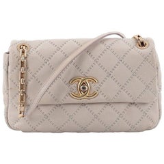 Chanel Retro Chain Flap Bag Quilted Leather Medium
