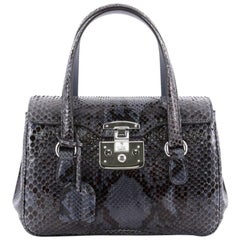 Gucci Lady Lock Satchel Python Small