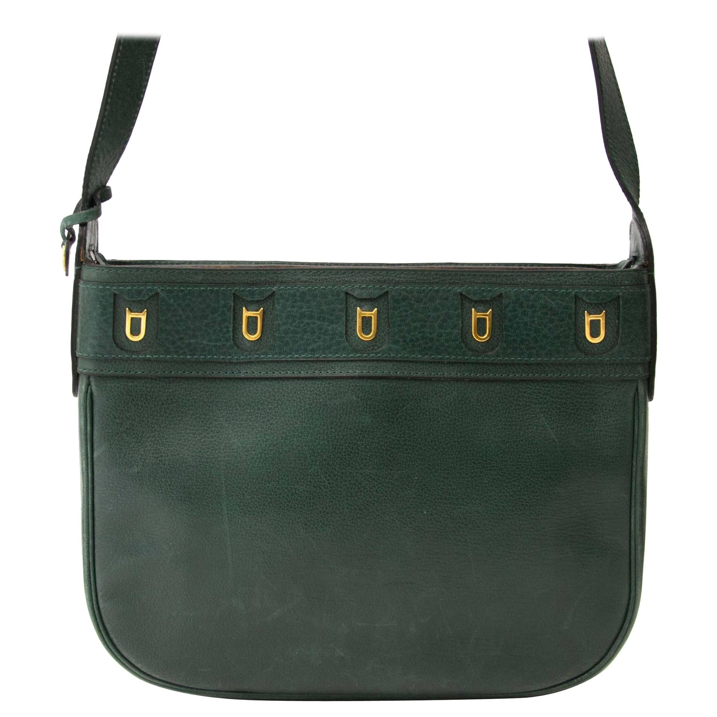 Delvaux Green Fuiraire Crossbody Bag 