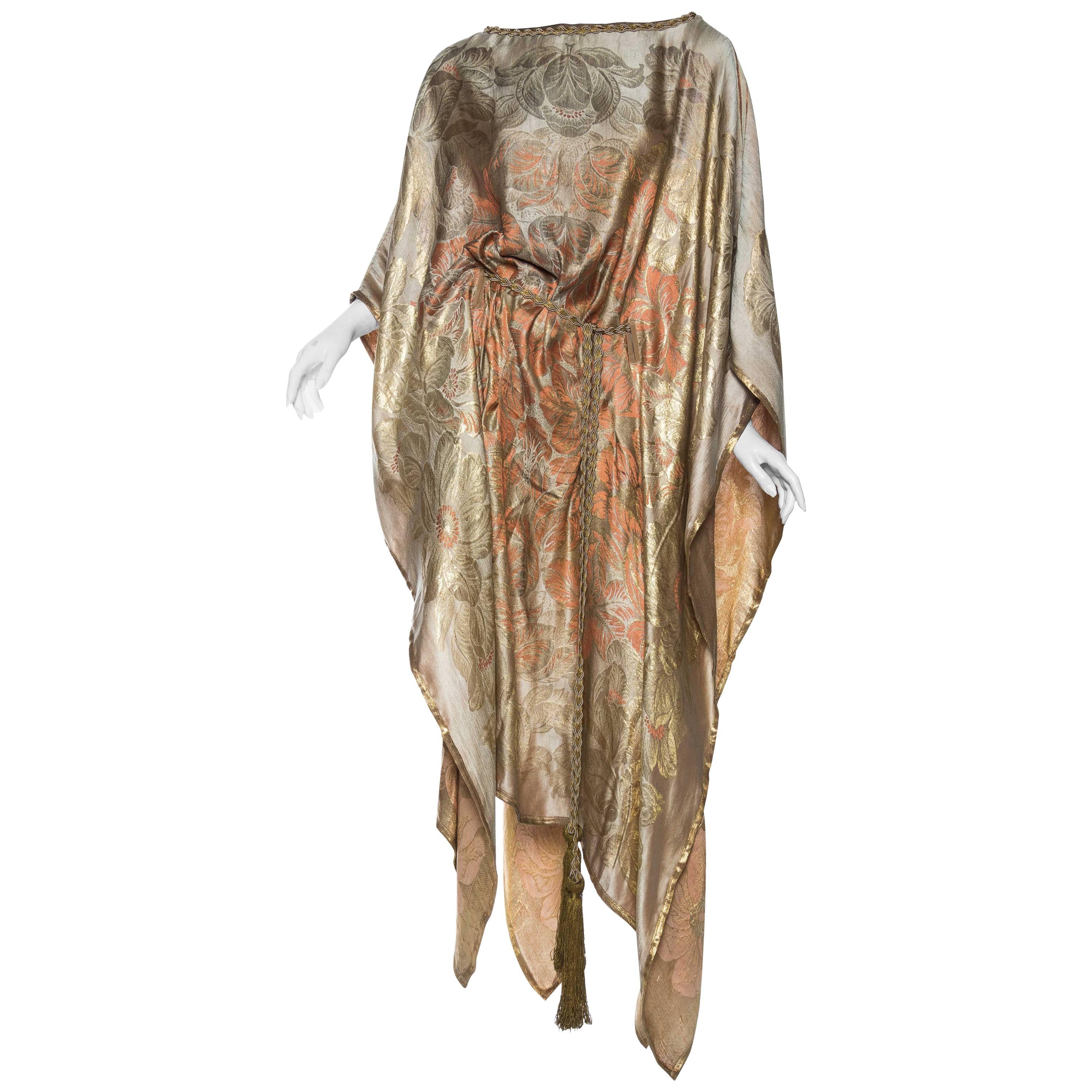 Morphew Collection Kaftan Made from 1920s Lamé Tunic Dress