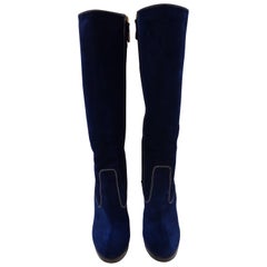Dsquared2 Blu velvet boots